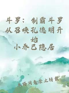 斗羅:制霸斗羅從召喚孔德明開始