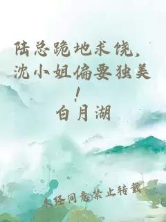 陸總跪地求饒,沈小姐偏要獨美!