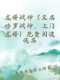 龍婿戰神(又名修羅戰神,上門龍婿)免費閱讀
