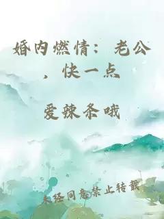 婚內燃情:老公,快一點